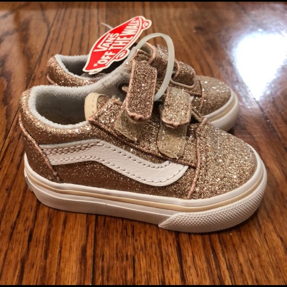 Rose Gold Glitter Vans - Picture 1 of 6